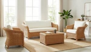 wicker furniture for living room