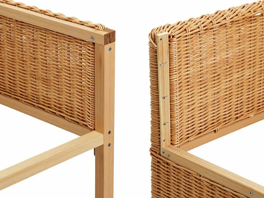 Comparison of quality wicker furniture frame construction versus poor construction
